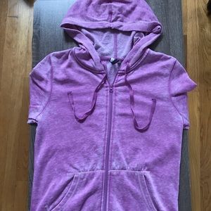 Light purple size S zip up hoodie